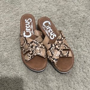 Sam Edelman snake skin sandals